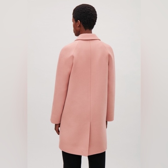 COS Wool Car coat Size 6 in Blush (muted) Pink - Picture 4 of 15
